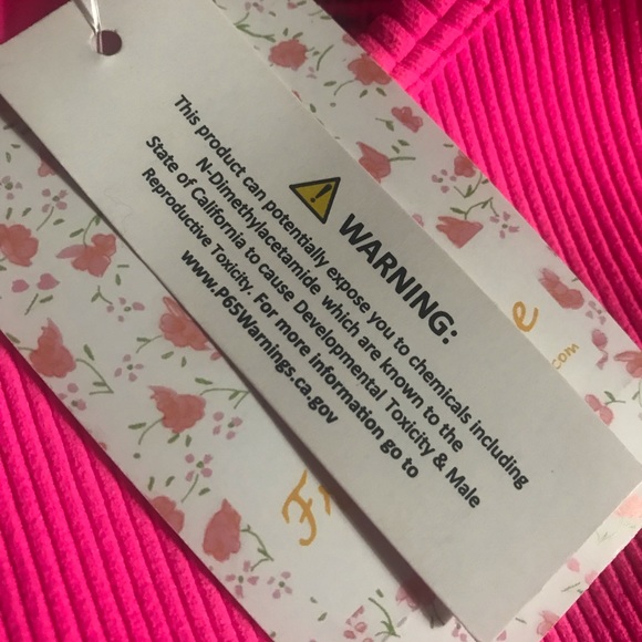 NWT Free People Seamless ribbed Pink Crop tank - Picture 6 of 6